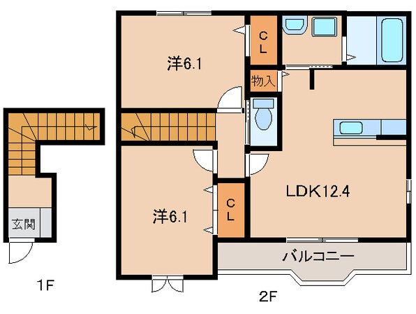 グレース尾崎の物件間取画像